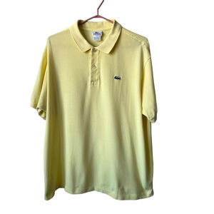 Men’s Lacoste Yellow Short Sleeve Polo Size 7 (2XL)